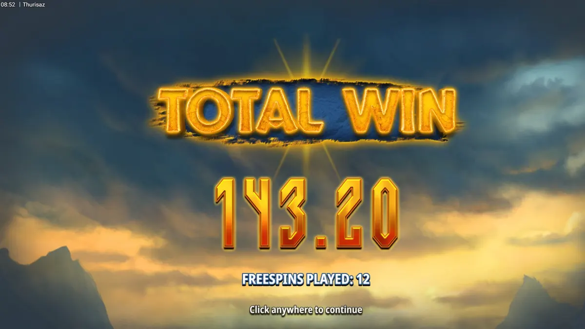 Cenário épico do jogo de slot Thurisaz com temática viking